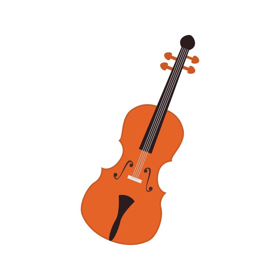 icona della linea di violoncello vettore