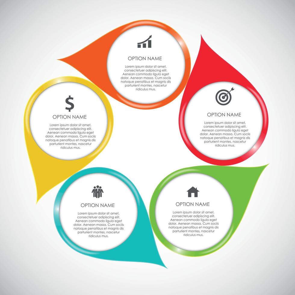 elementi di design infografico per la tua illustrazione vettoriale di affari.