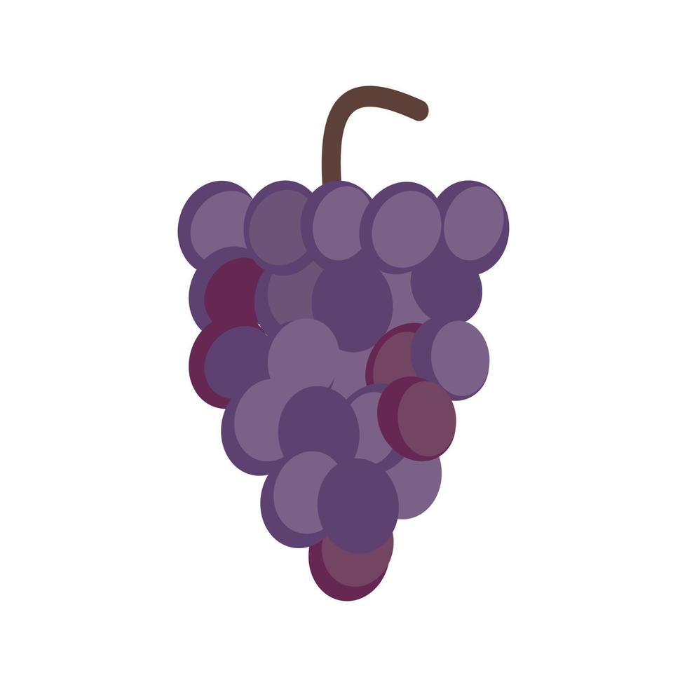 icona della linea dell'uva vettore