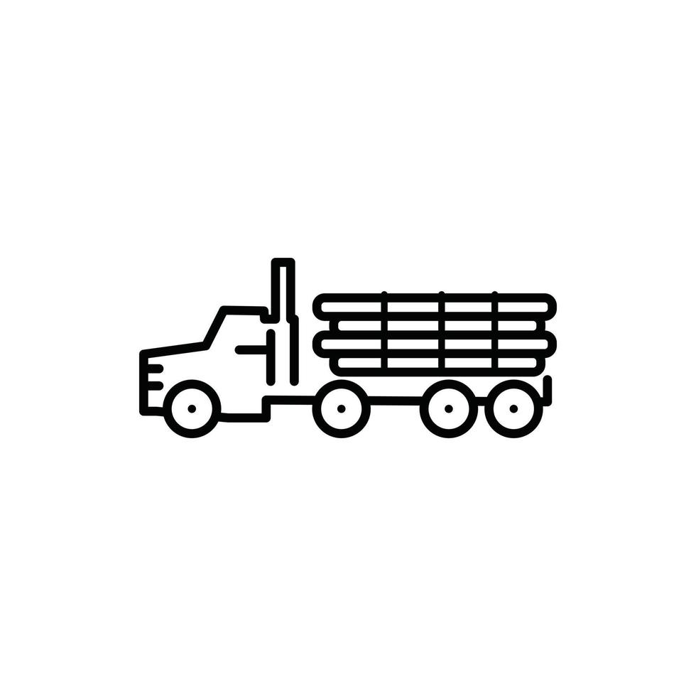 vettore di registro del camion per la presentazione dell'icona del simbolo del sito Web