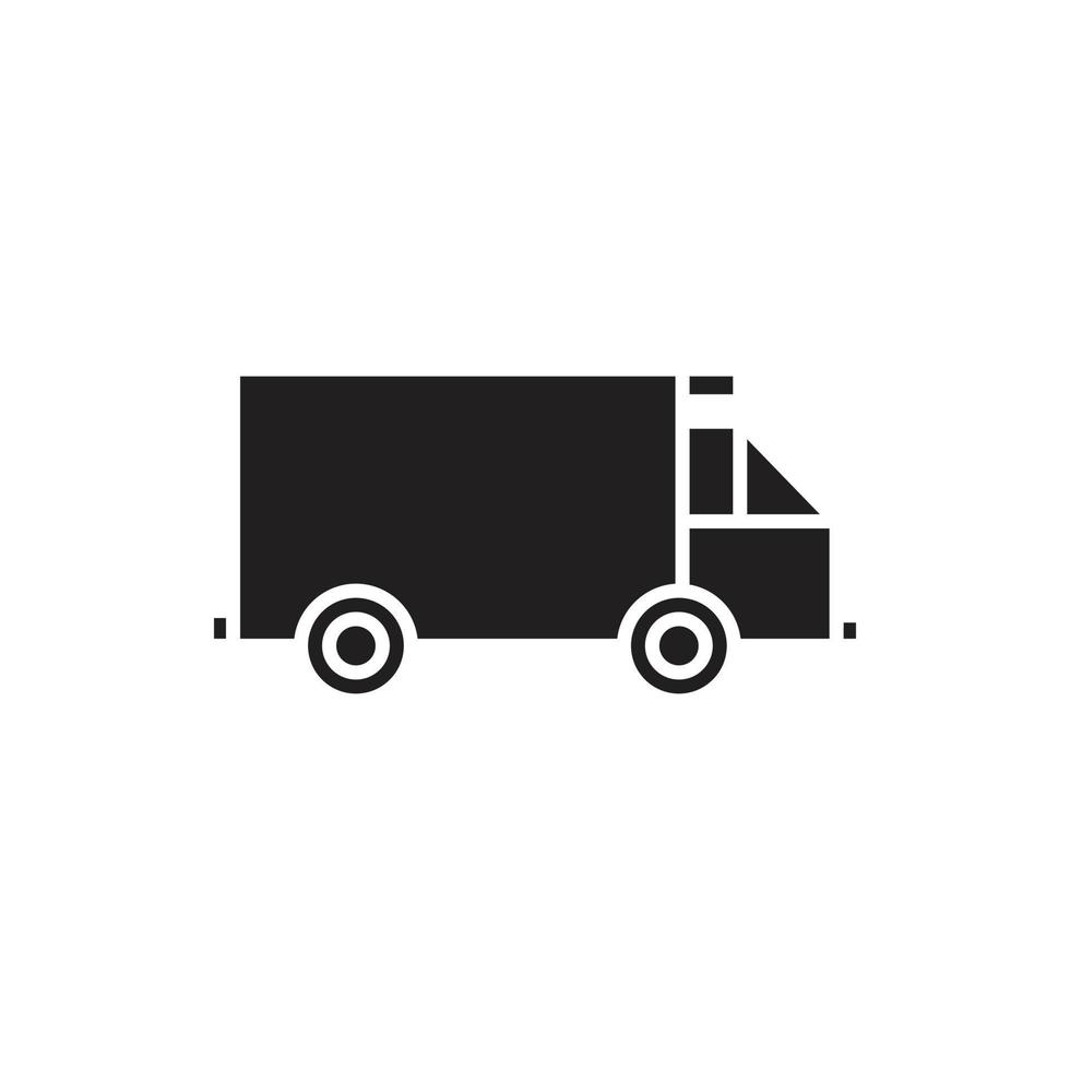 vettore di camion per la presentazione dell'icona del simbolo del sito Web