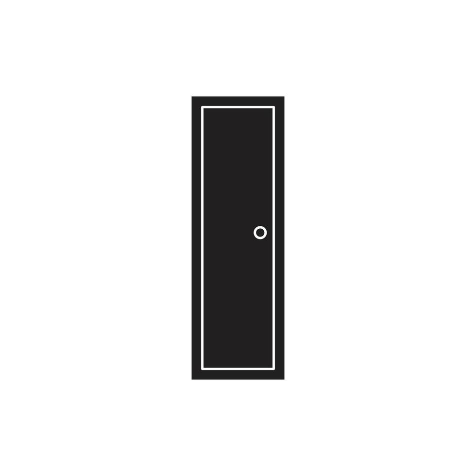vettore della porta del bagno della toilette per la presentazione dell'icona del simbolo del sito Web