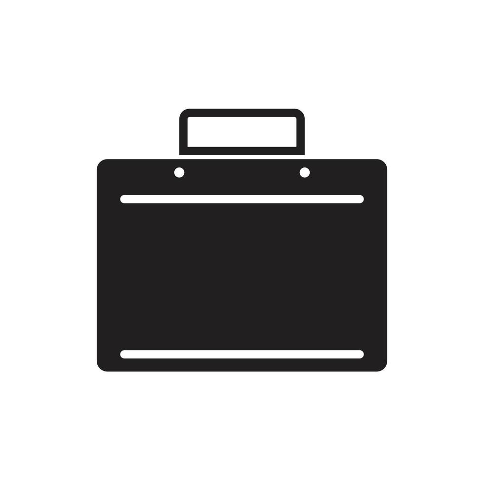vettore di valigia per la presentazione dell'icona del simbolo del sito Web