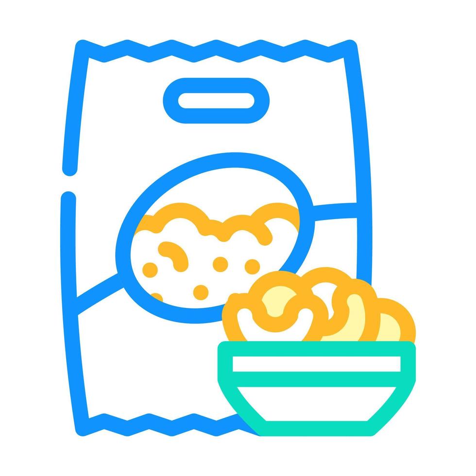 illustrazione vettoriale dell'icona a colori senza glutine di soia