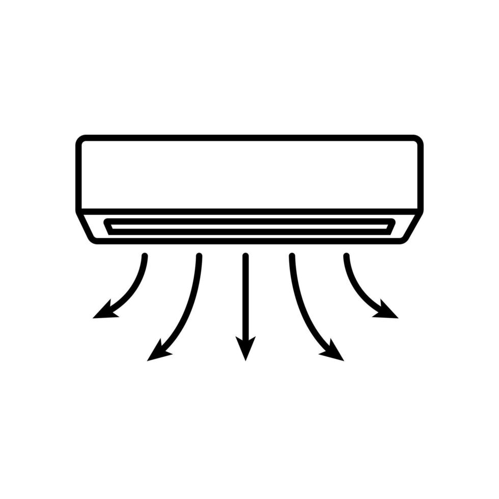 illustrazione grafica vettoriale del modello di icona del condizionatore d'aria