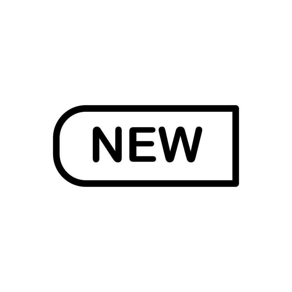 illustrazione grafica vettoriale della nuova icona dell'etichetta