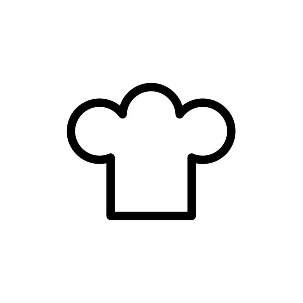 illustrazione grafica vettoriale dell'icona del cappello da chef