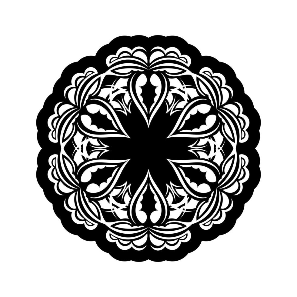 mandala ornamenti fiore forma illustrazione vettoriale