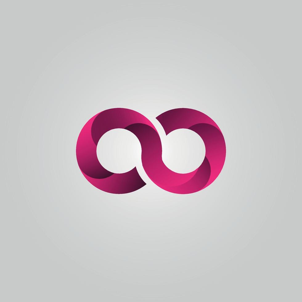 file vettoriale di lettera oo logo design pro