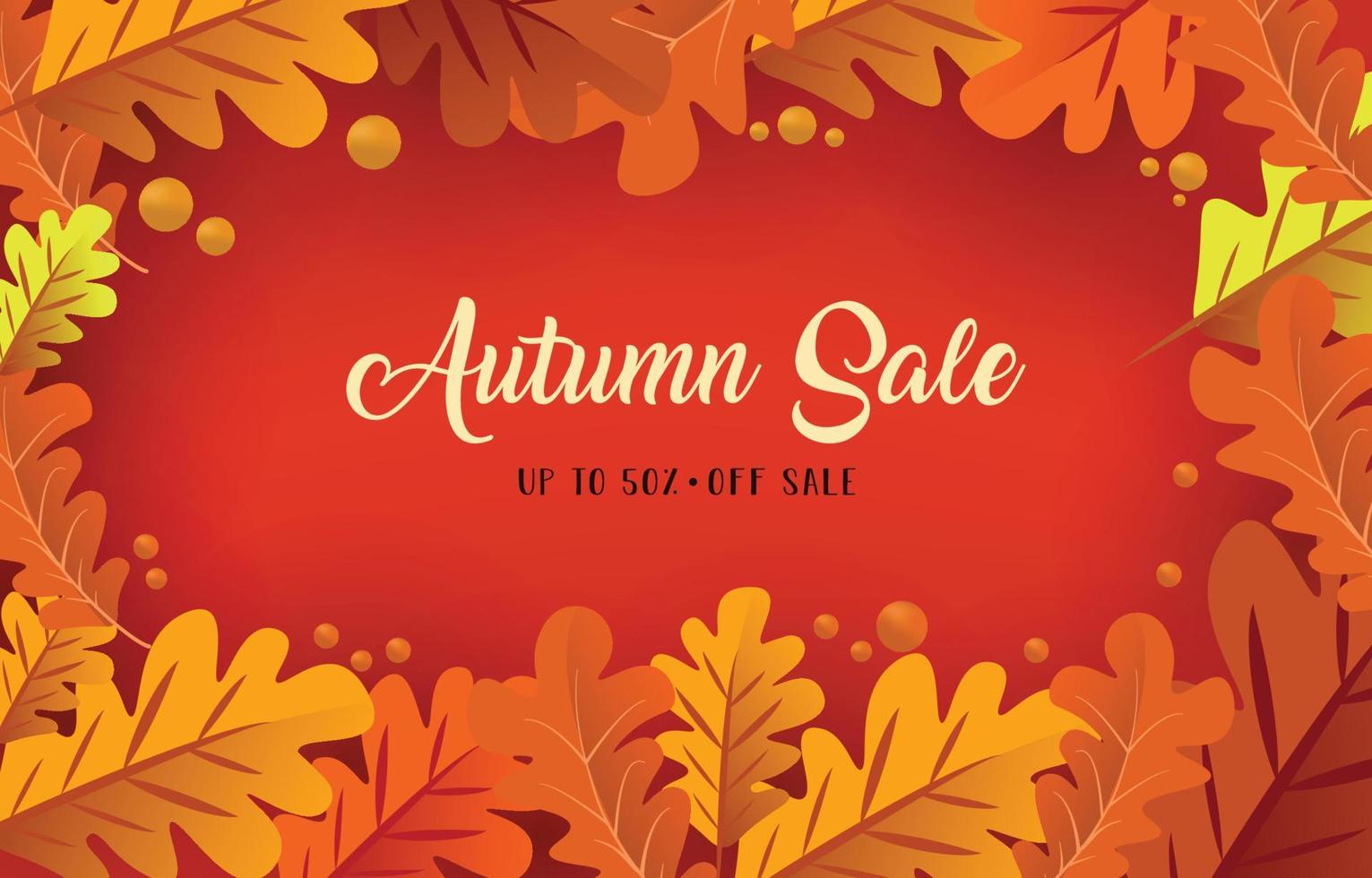 sfondo autunnale con foglie giallo dorato. concetto di caduta, per carta da parati, cartoline, biglietti di auguri, pagine di siti Web, banner, vendite online. illustrazione vettoriale