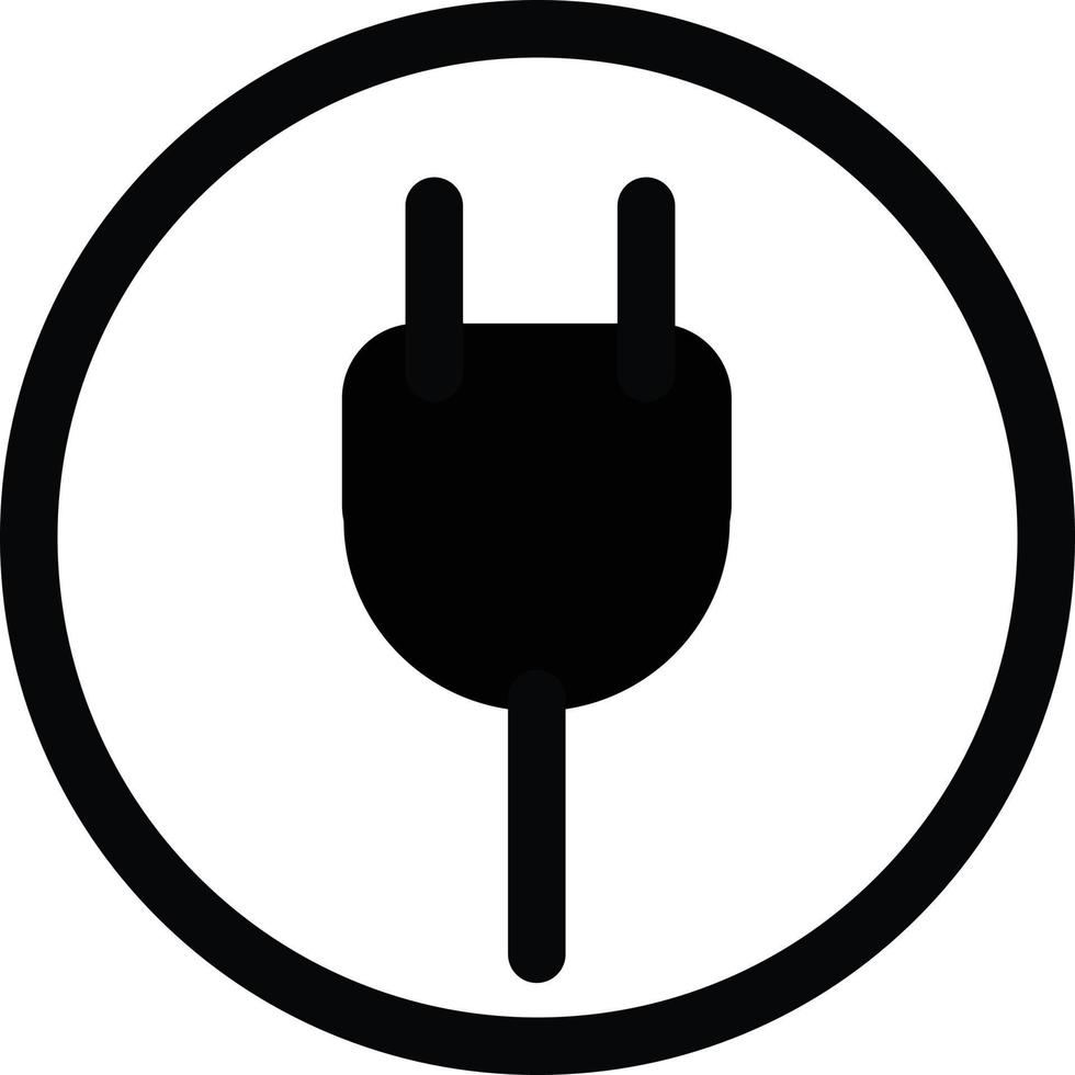 collegare l'icona. simbolo della spina elettrica. vettore