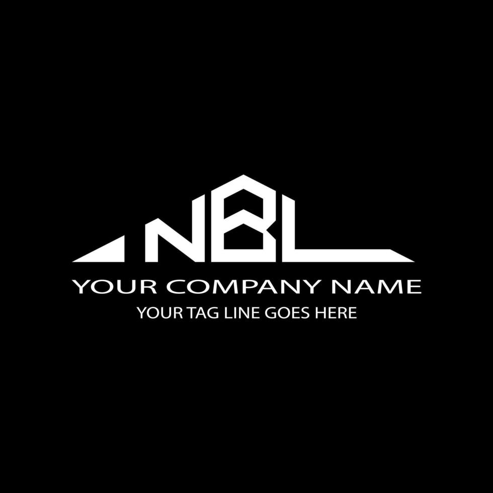 nbk lettera logo design creativo con grafica vettoriale