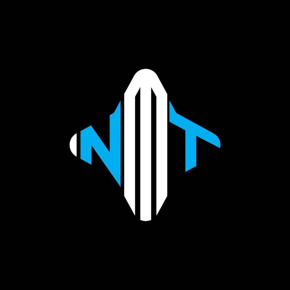 nmt lettera logo design creativo con grafica vettoriale
