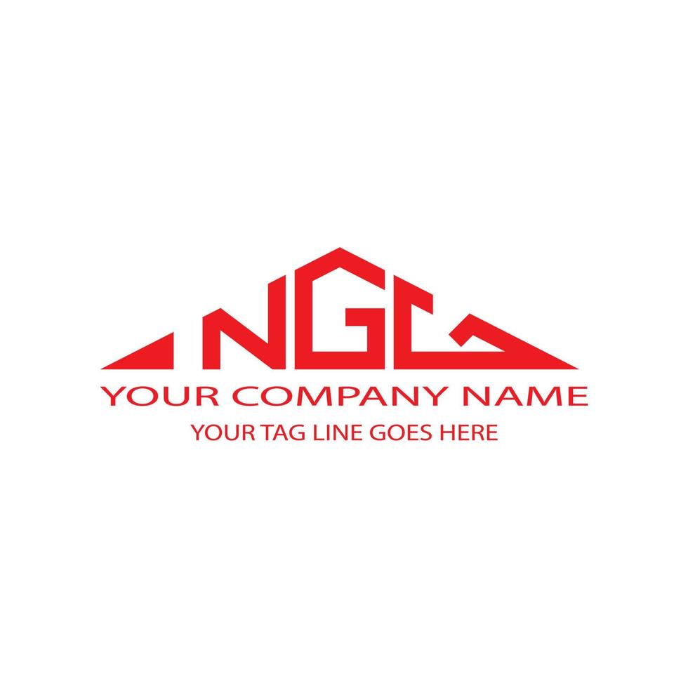 ngg lettera logo design creativo con grafica vettoriale
