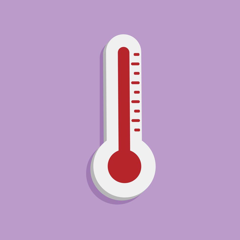 Controllo della temperatura 3d in stile cartone animato minimo vettore