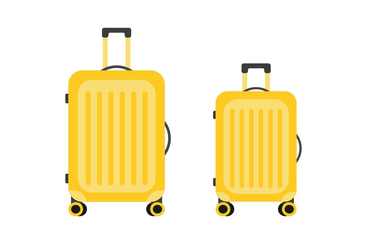 valigie da viaggio. stile di design piatto. concetto di vacanza. illustrazione vettoriale isolata.