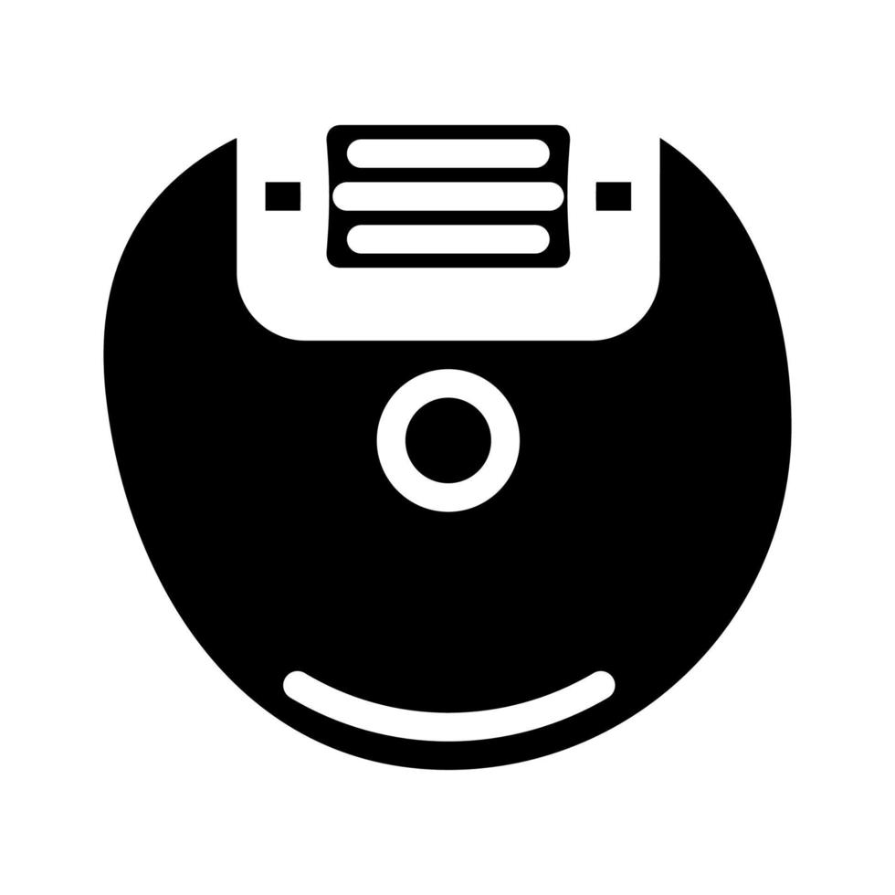 illustrazione vettoriale dell'icona del glifo con rimozione del callo elettronico abrasivo