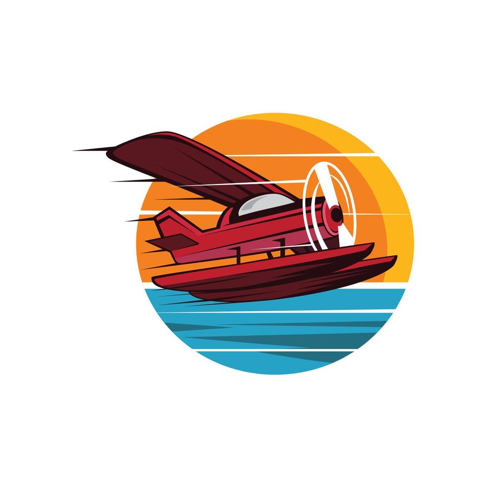 logo dell'idrovolante vettore