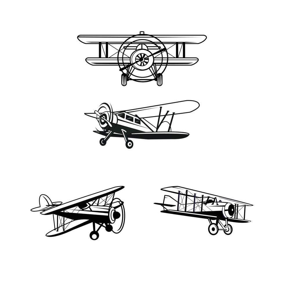 illustrazione vettoriale dell'aeroplano