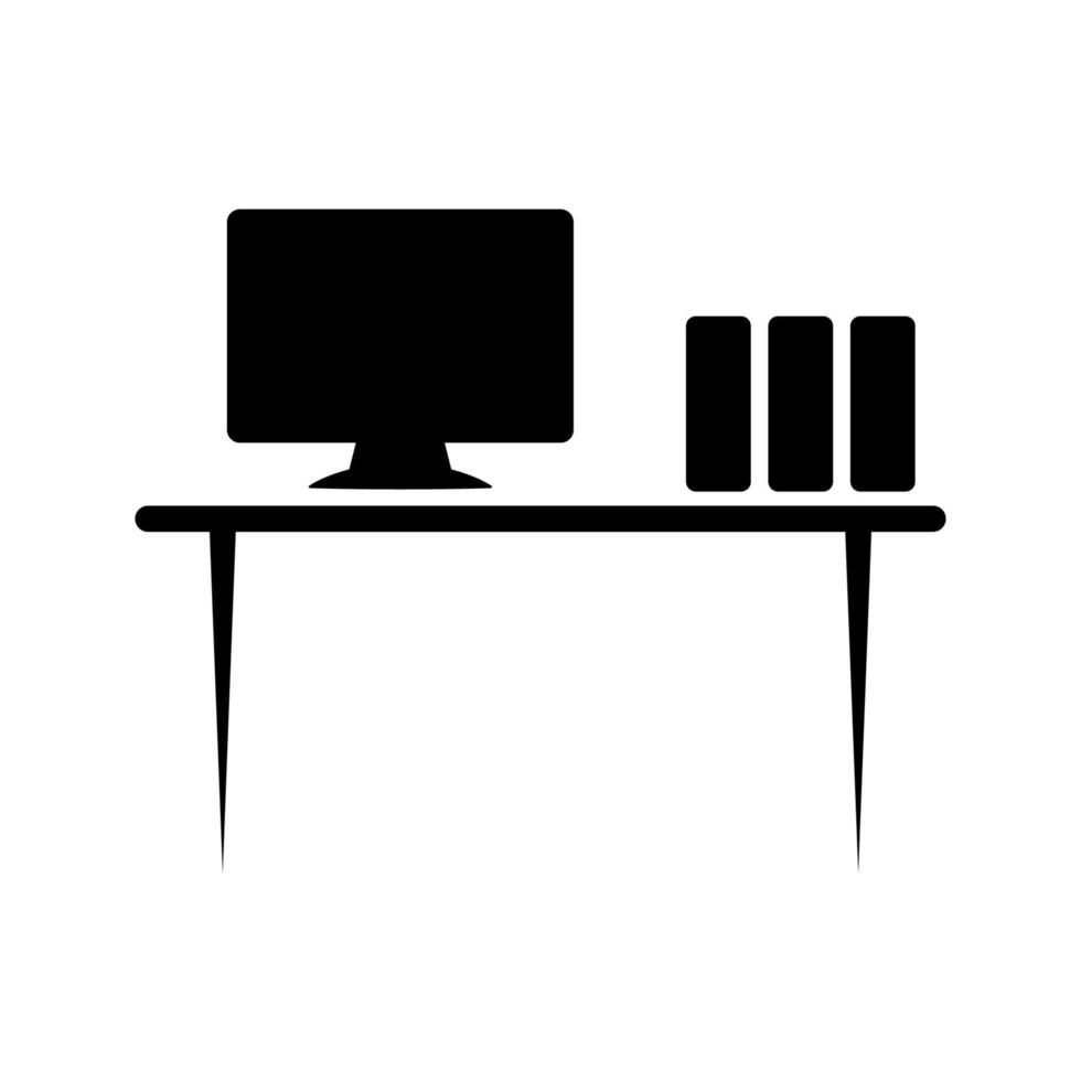 illustrazione grafica vettoriale dell'icona della tabella dell'ufficio
