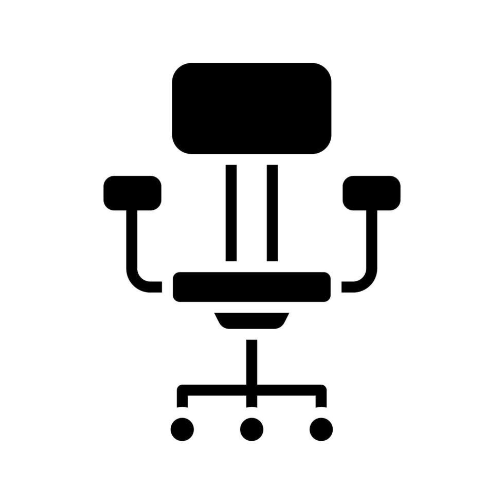 illustrazione grafica vettoriale dell'icona della sedia da ufficio