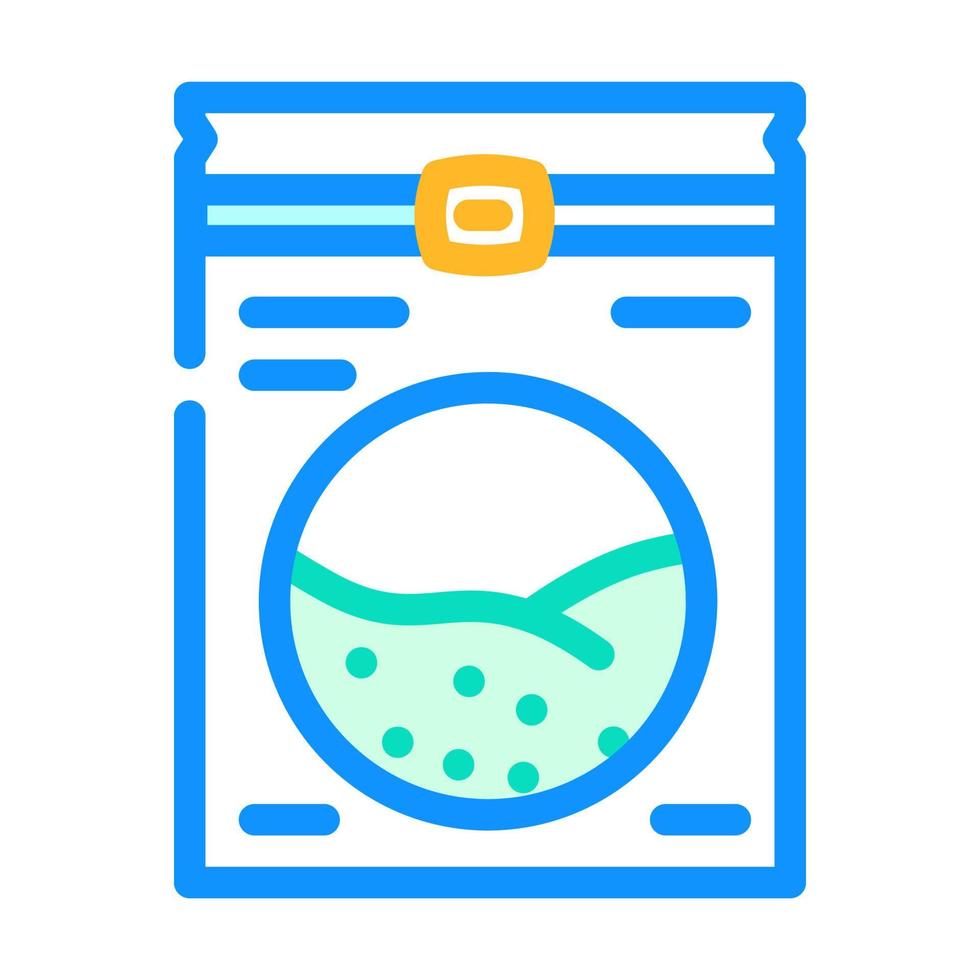 illustrazione vettoriale dell'icona del colore della borsa delle alghe