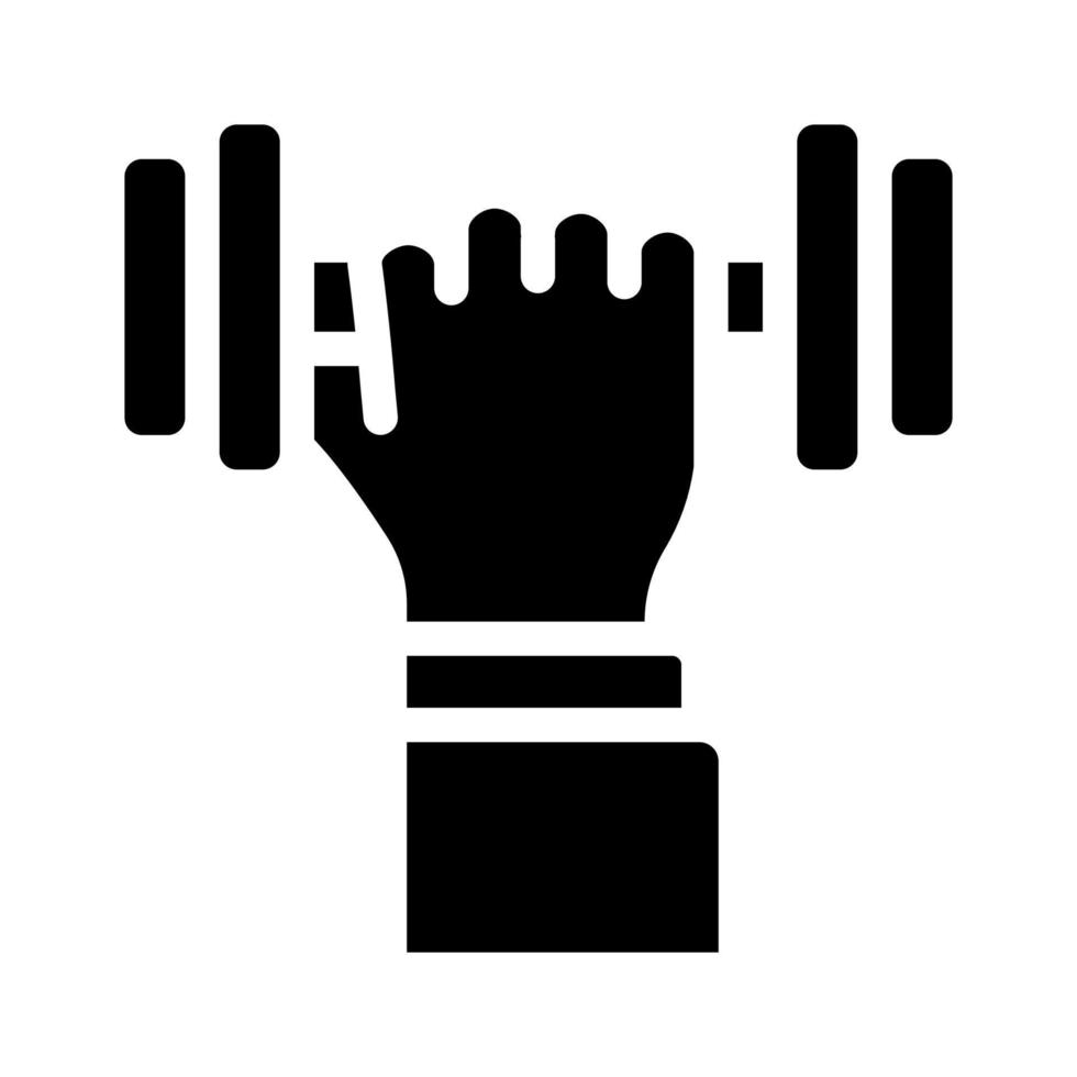 segno di illustrazione vettoriale dell'icona del glifo dell'attività fisica