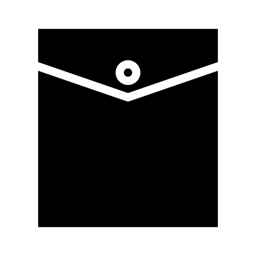 illustrazione vettoriale dell'icona del glifo della tasca interna