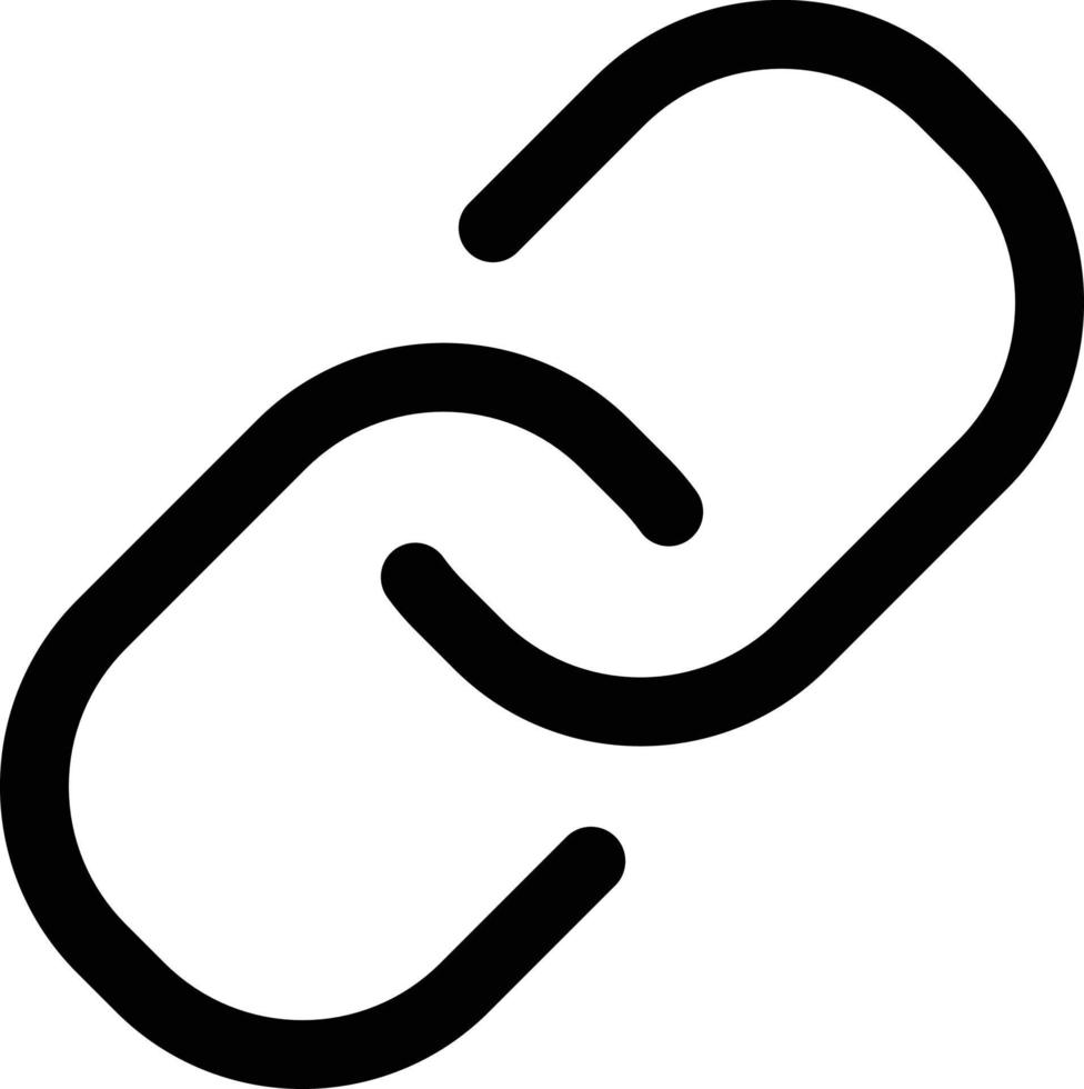 collegamento di progettazione dell'icona di connessione vettore