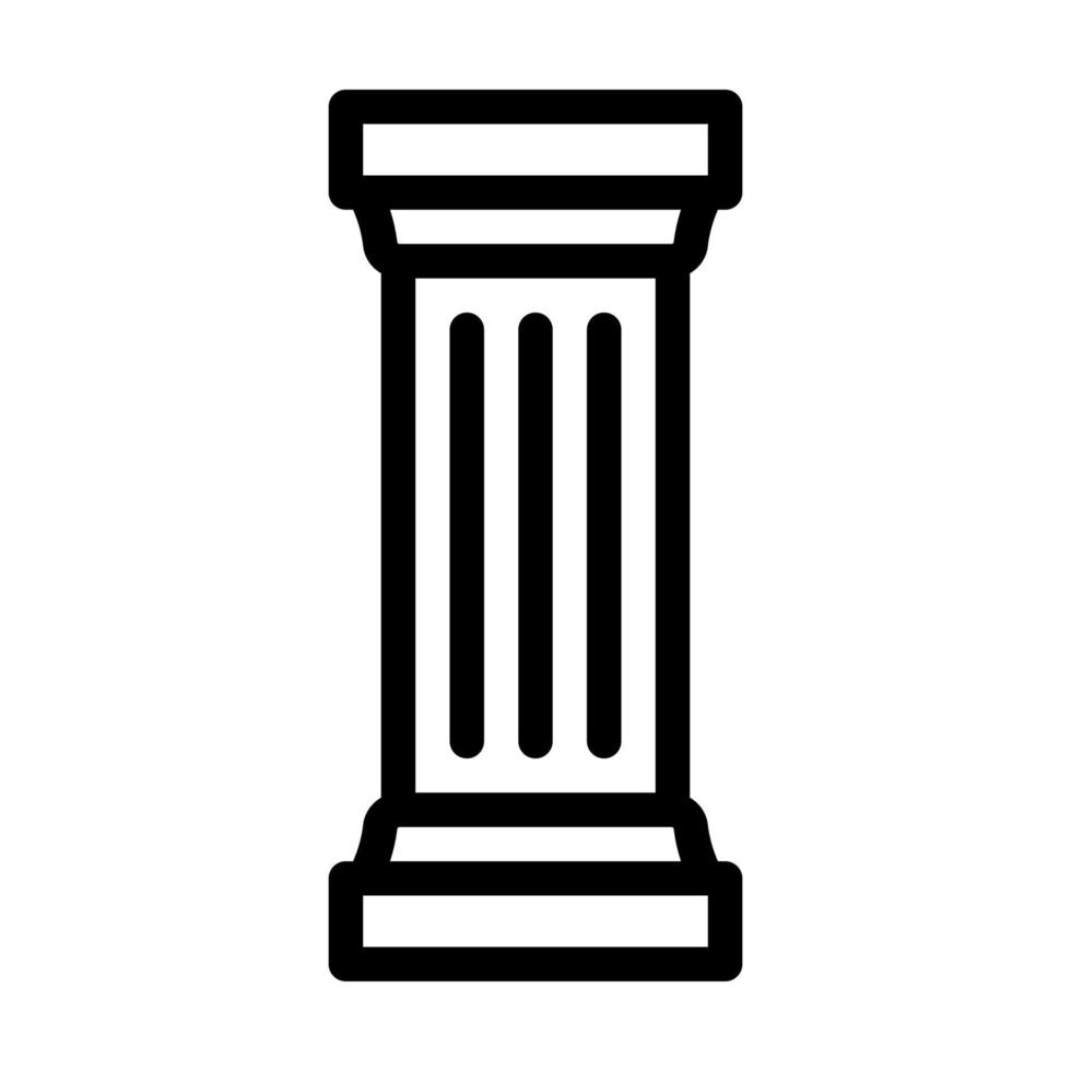 illustrazione vettoriale dell'icona della linea di colonne e post