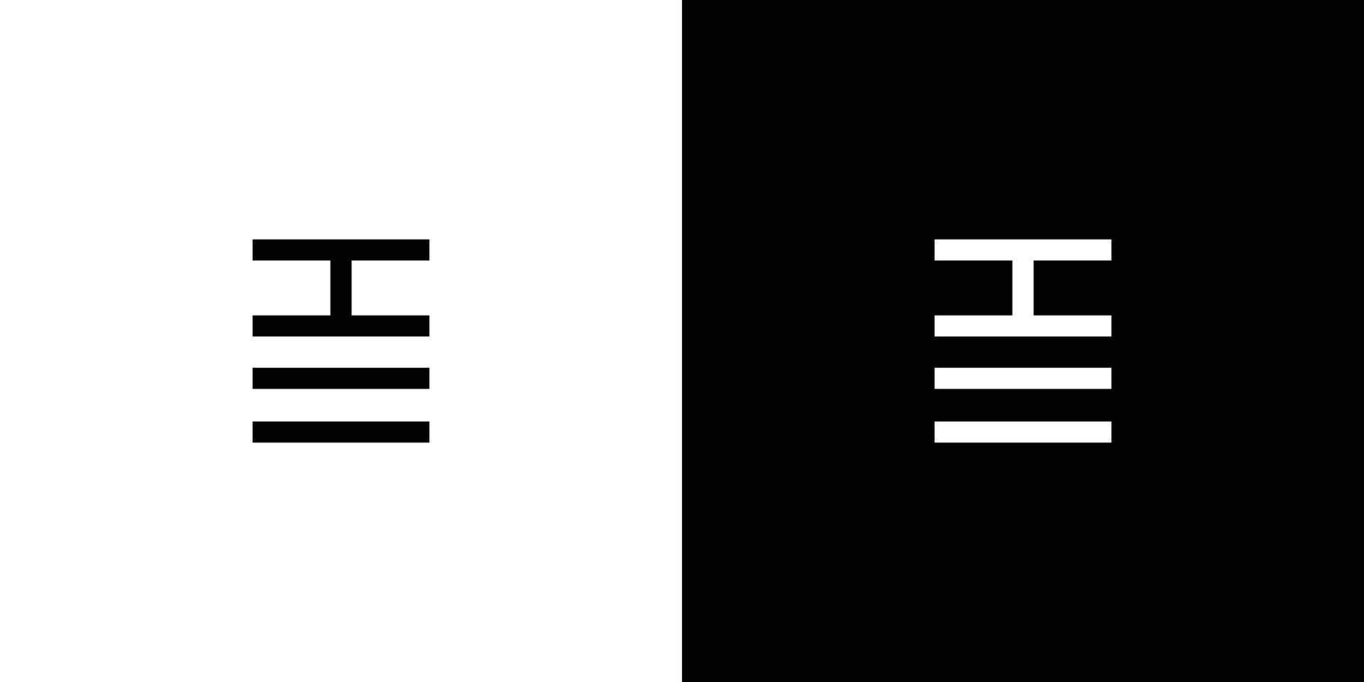 design del logo delle iniziali della lettera semplice e unica vettore