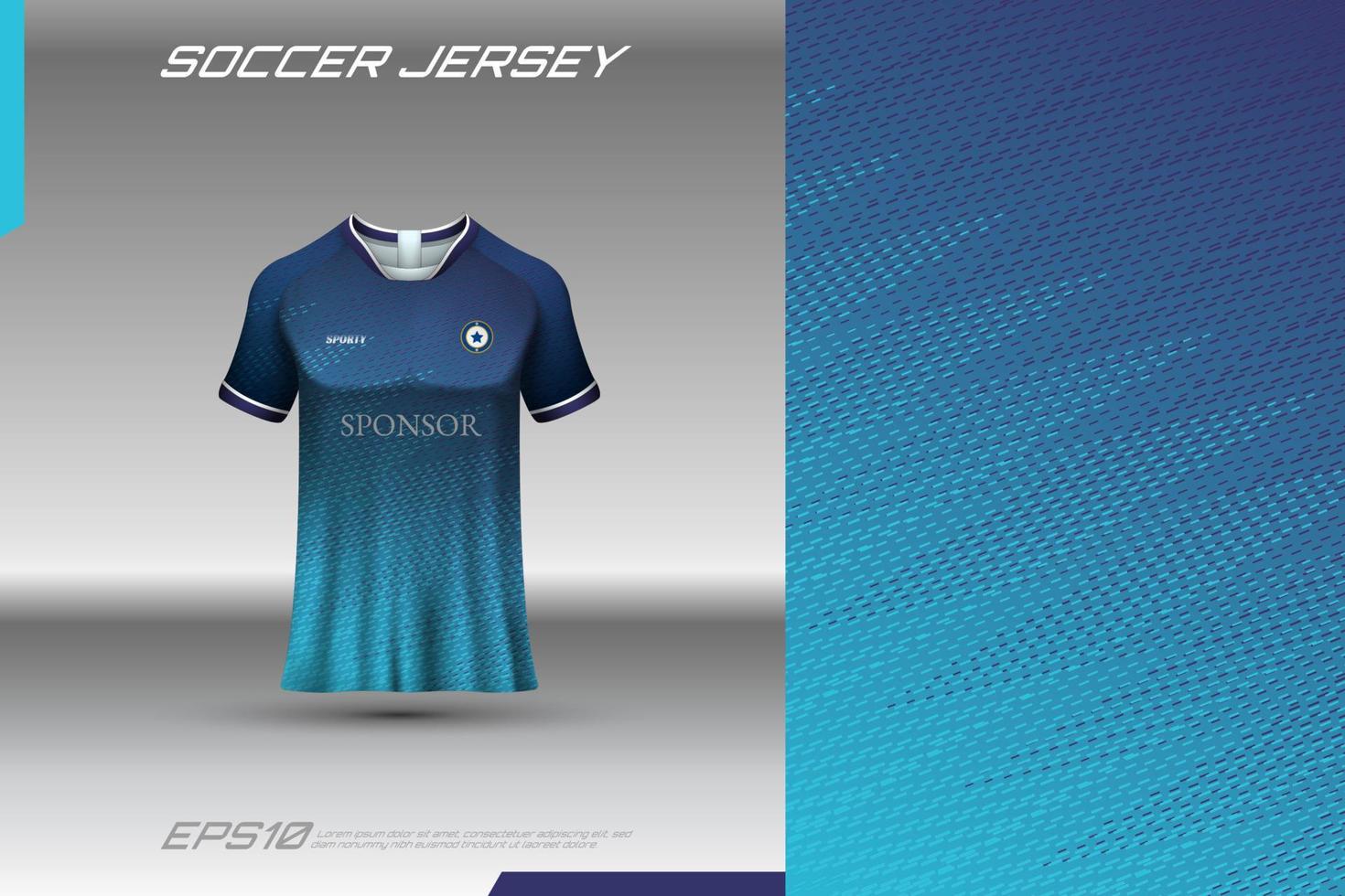 modello di jersey sportivo e t-shirt mockup vettoriale di design in jersey sportivo. design sportivo per calcio, corse, maglie da gioco. vettore.