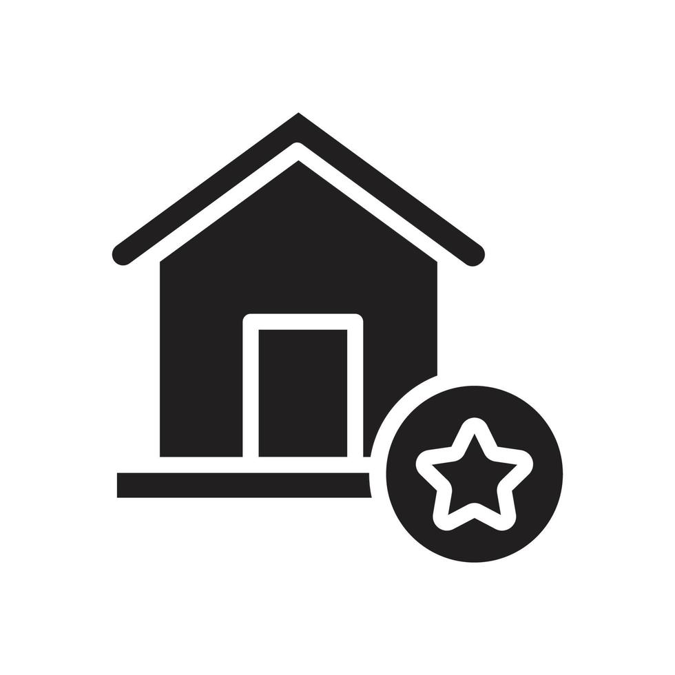 icona di stile solido residenziale e immobiliare. disegni vettoriali adatti per siti Web, applicazioni, app.