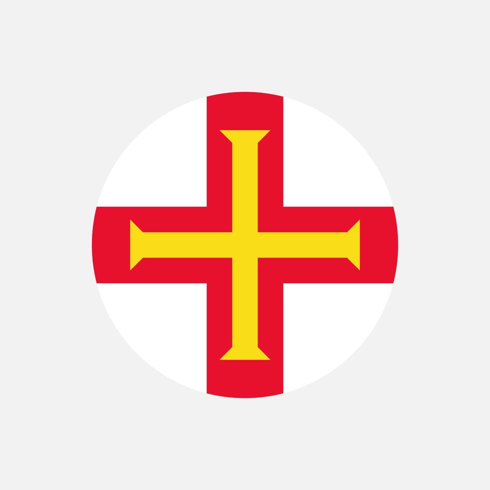 guernsey di campagna. bandiera di Guernsey. illustrazione vettoriale. vettore
