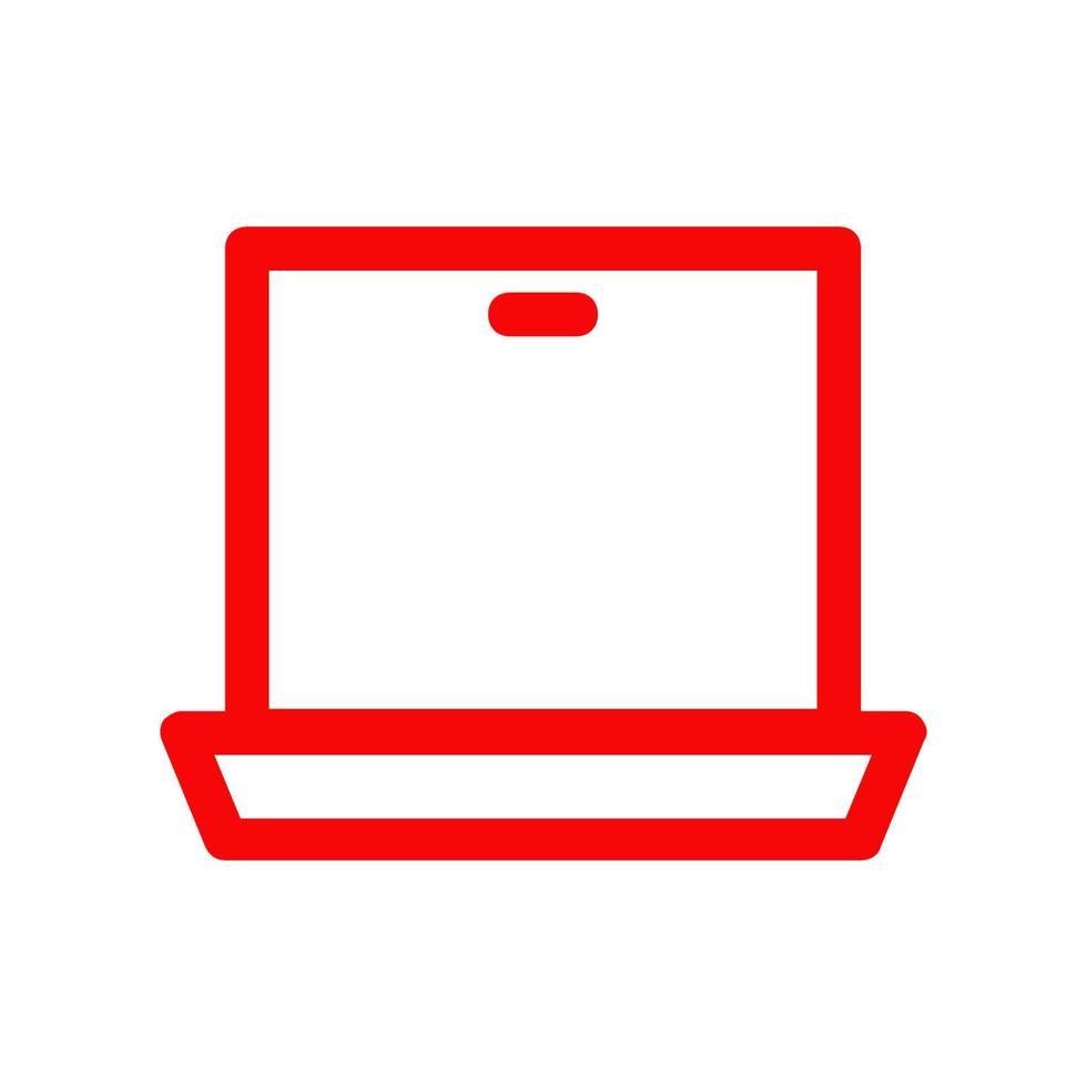 laptop illustrato su sfondo bianco vettore