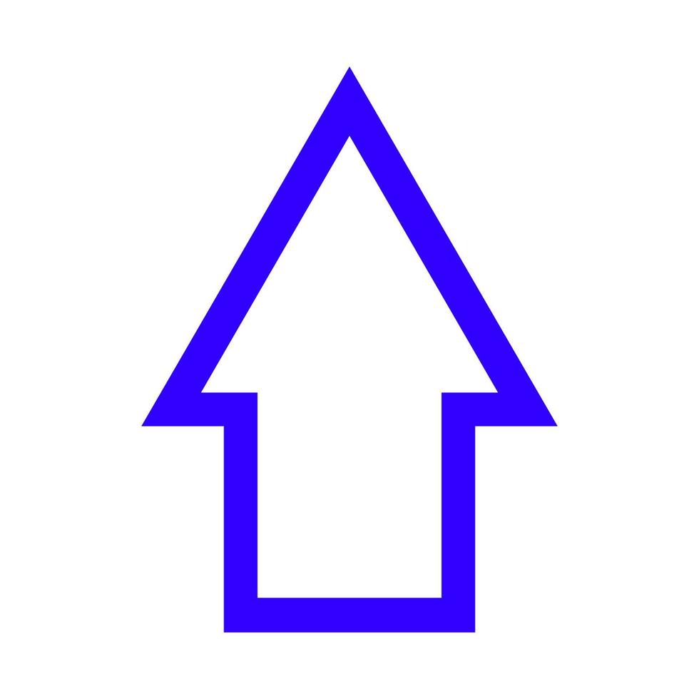 freccia illustrata su sfondo bianco vettore