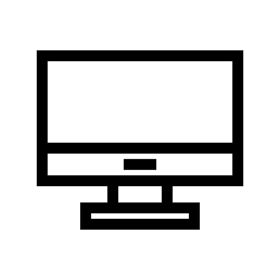computer illustrato su sfondo bianco vettore