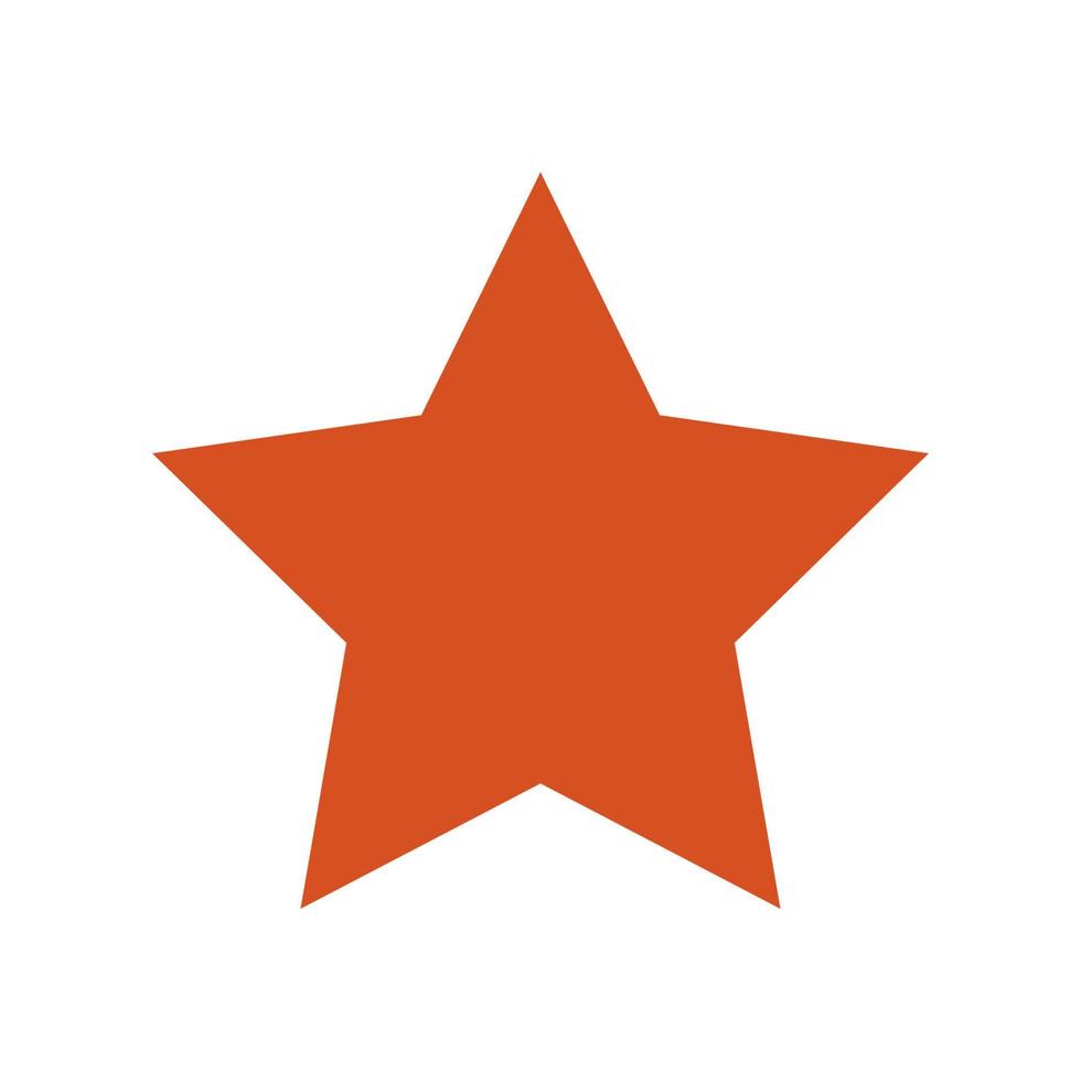 stella illustrata su sfondo bianco vettore