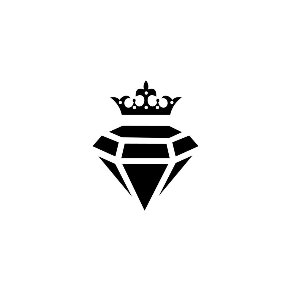 icona del diamante, simbolo astratto per cosmetici e imballaggi, prodotti fatti a mano o di bellezza vettore