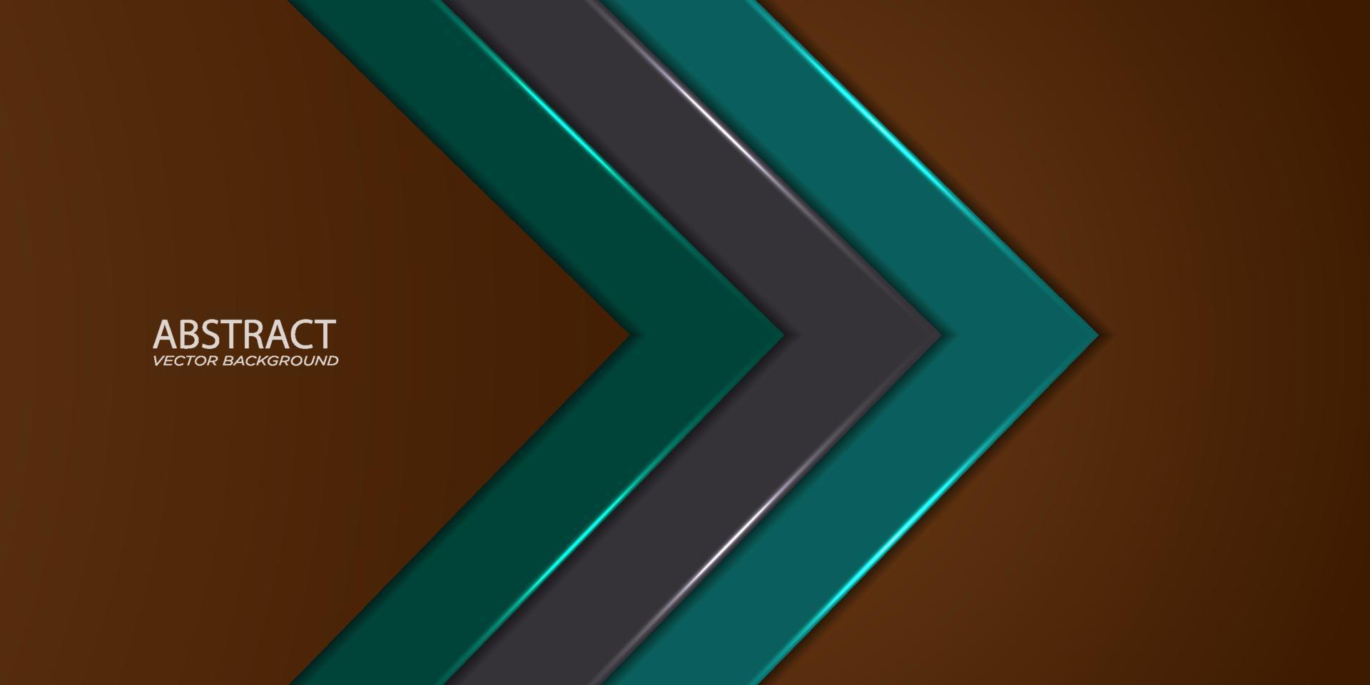 sfondo di frecce a tema quadrato astratto con colore grigio marrone verde per la progettazione grafica .eps10 vettore