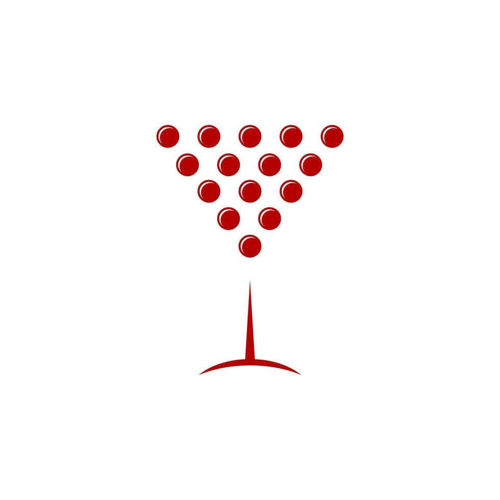 modello vettoriale di design del logo del vino