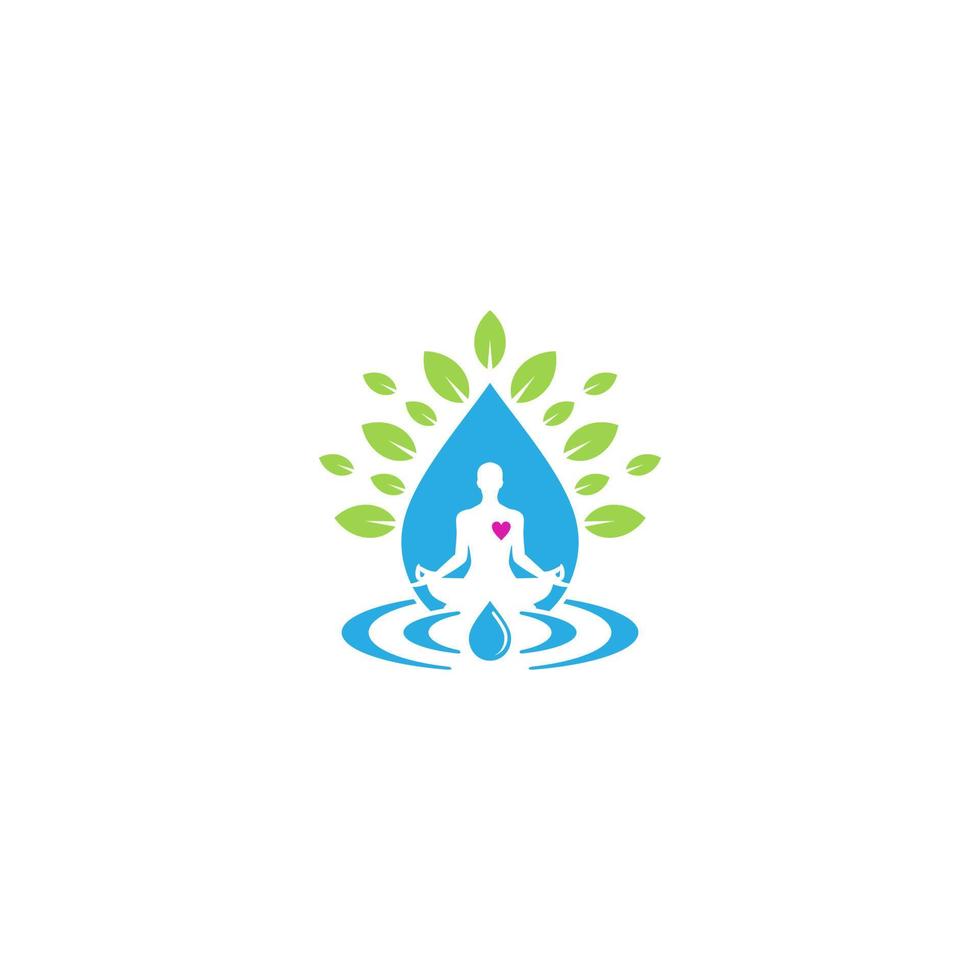 modello di vettore di logo di yoga