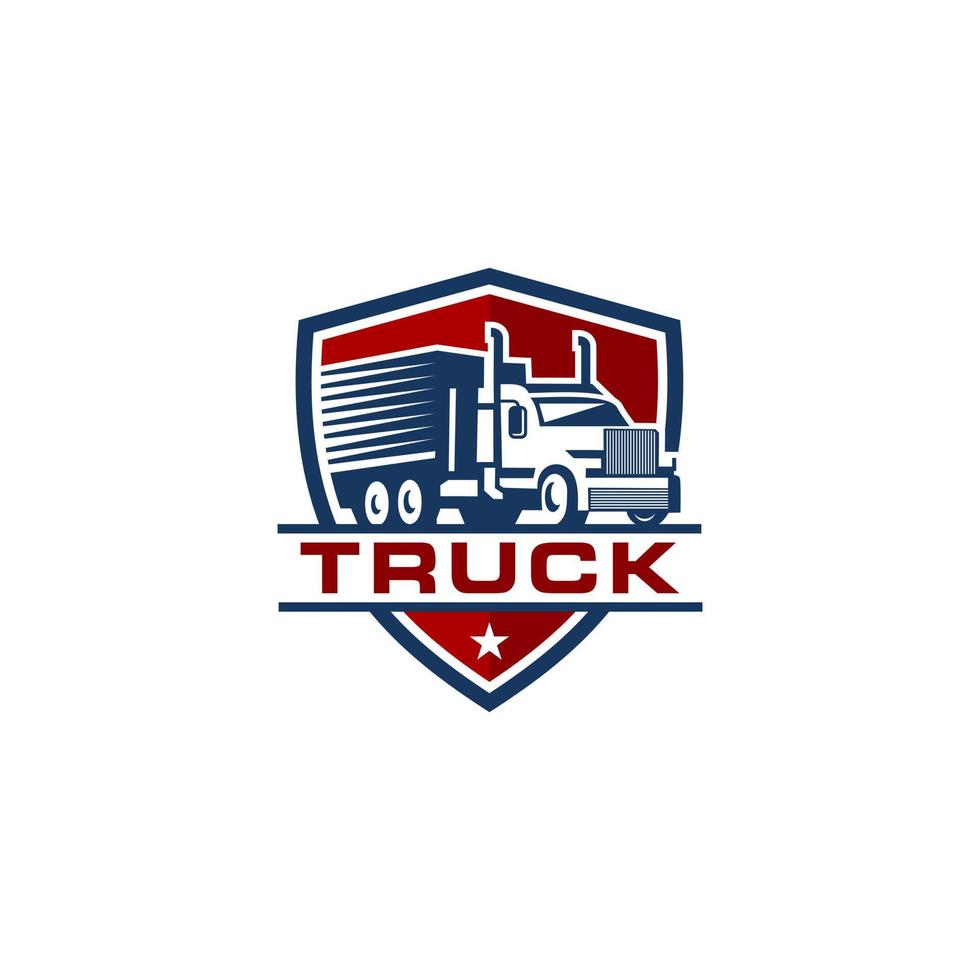 modello vettoriale del logo del camion