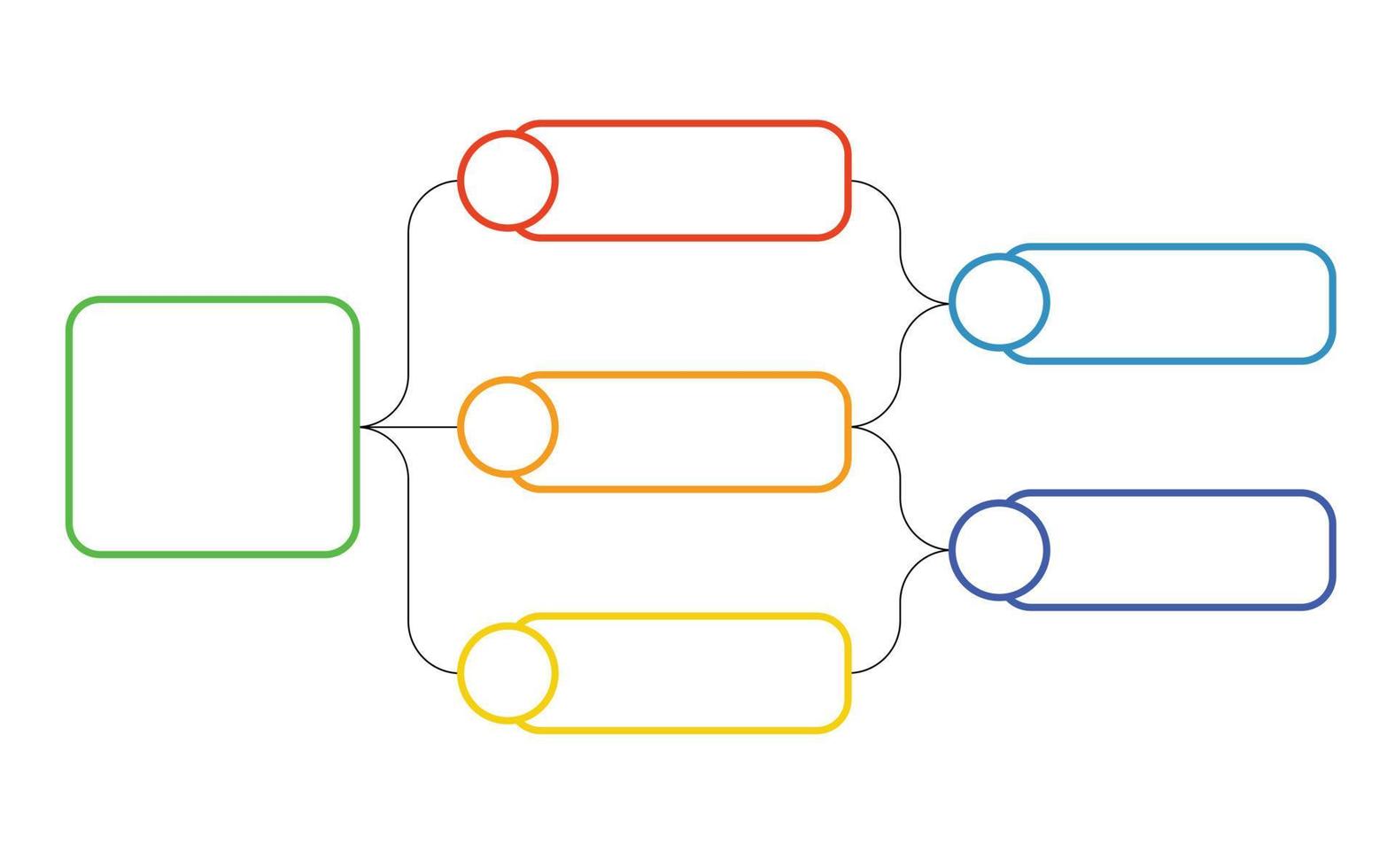 diagramma di flusso lineare. illustrazione della pianificazione di business, grafico e diagramma infografica vettore