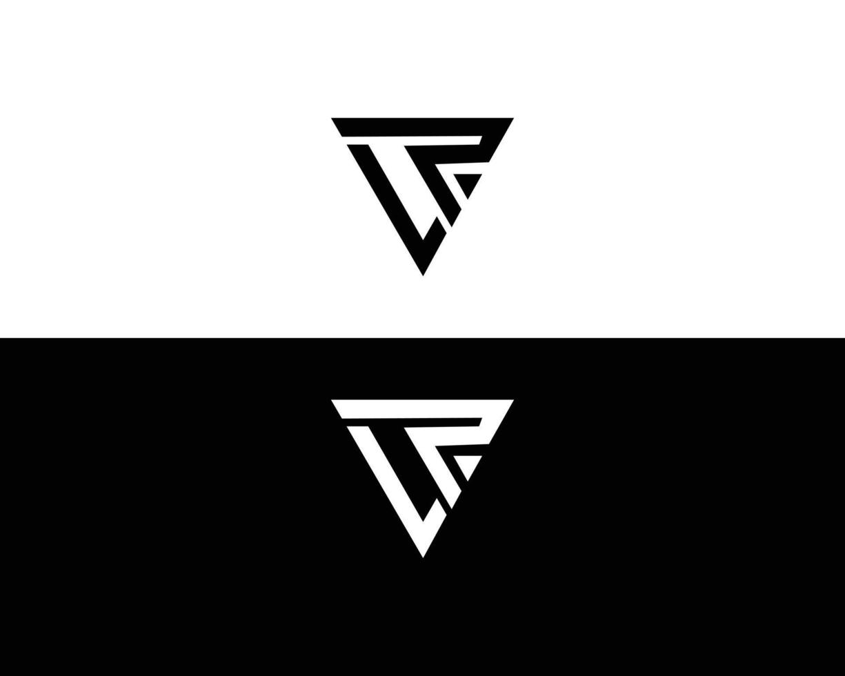 moderno lp e pl lettera logo e icona grafica vettoriale. vettore