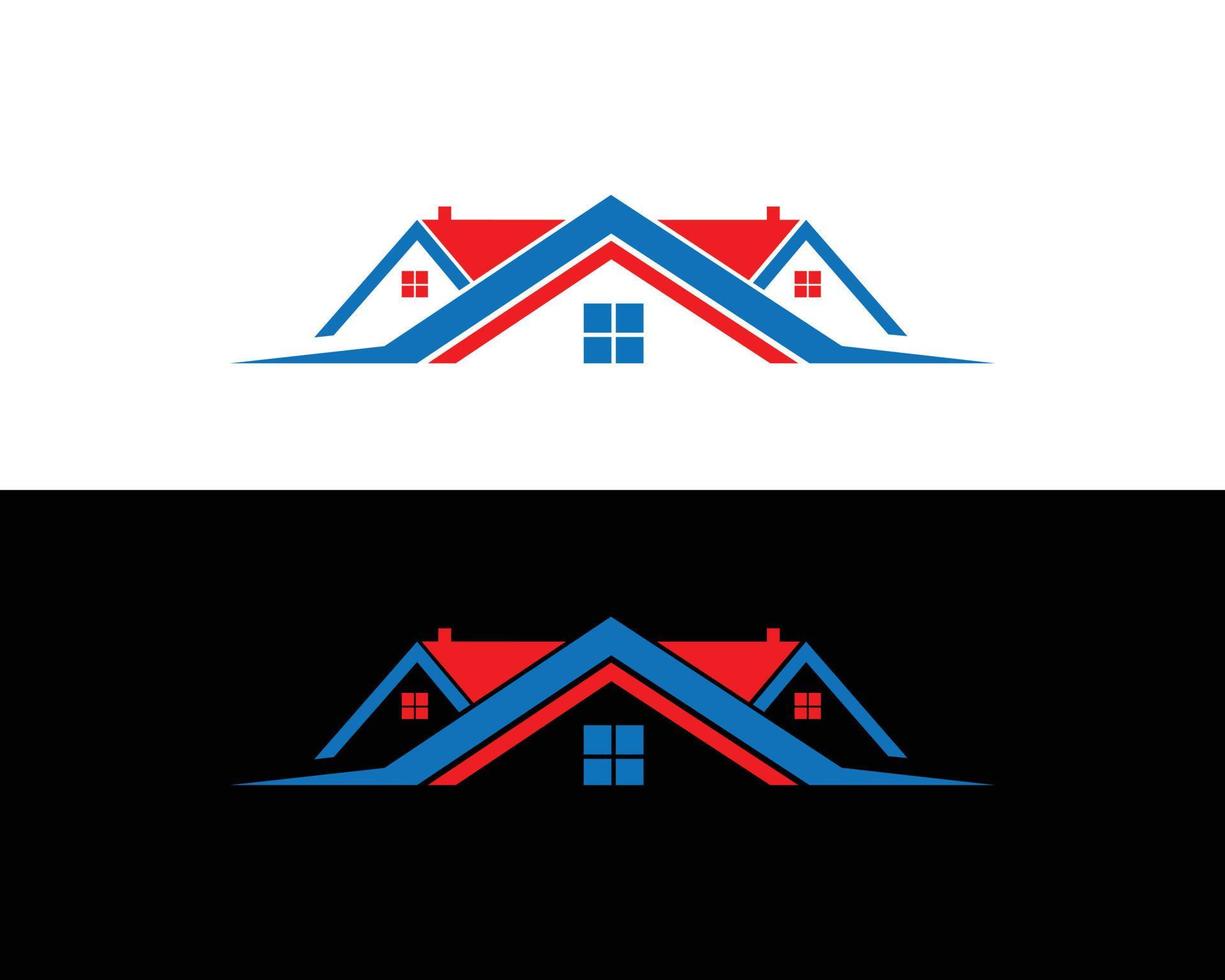 illustrazione del modello di progettazione di logo di costruzione immobiliare vettore