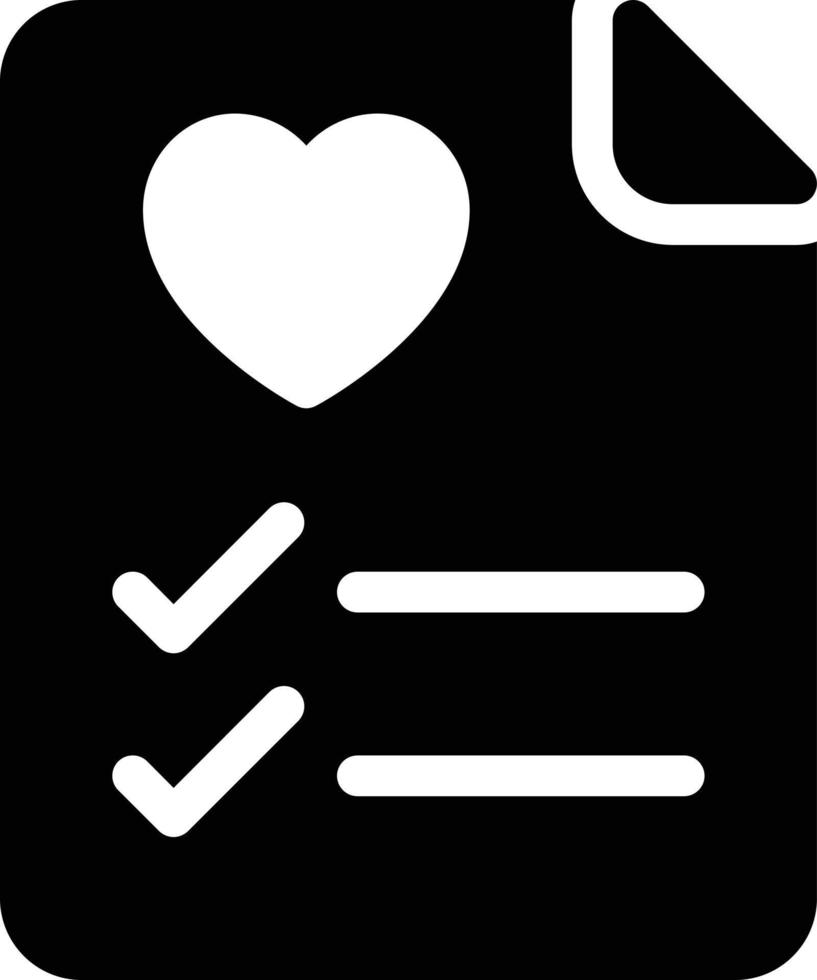 illustrazione vettoriale dell'elenco del cuore su uno sfondo. simboli di qualità premium. icone vettoriali per il concetto e la progettazione grafica.