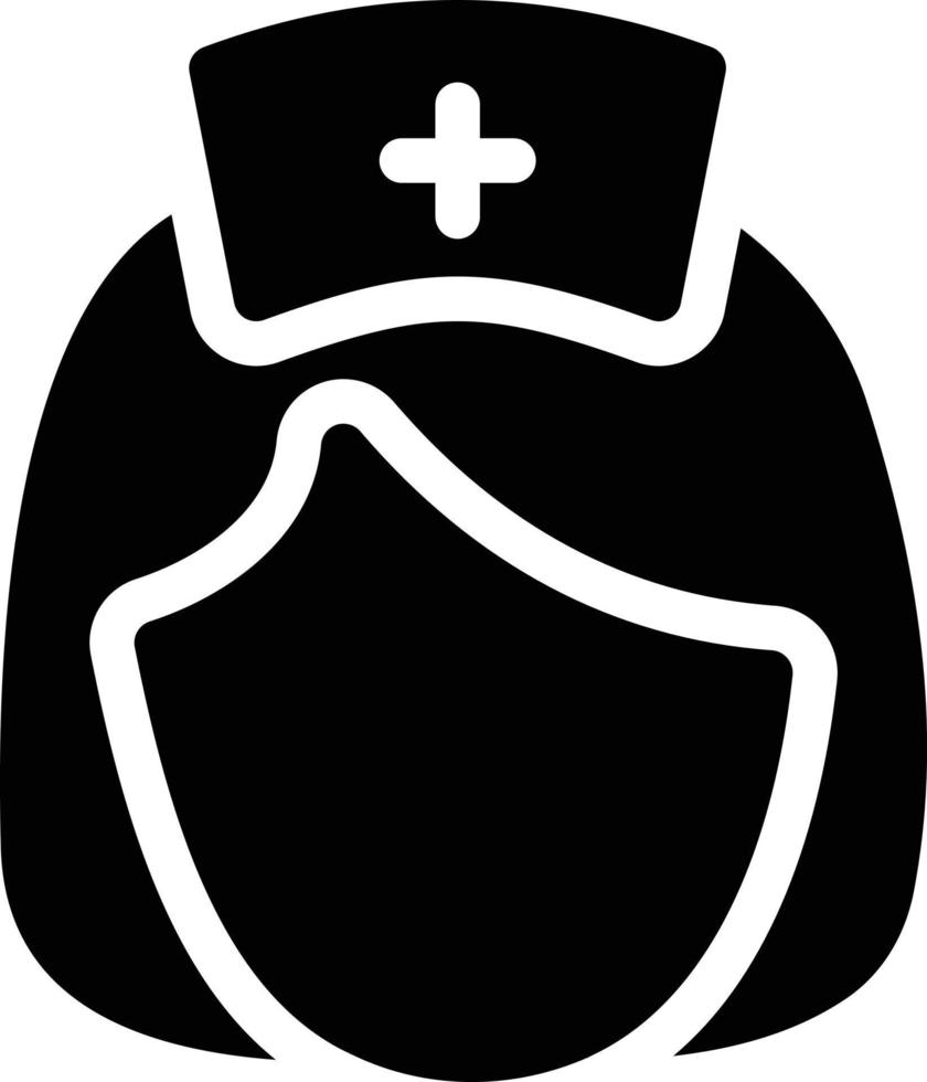 illustrazione vettoriale dell'infermiera su uno sfondo. simboli di qualità premium. icone vettoriali per il concetto e la progettazione grafica.