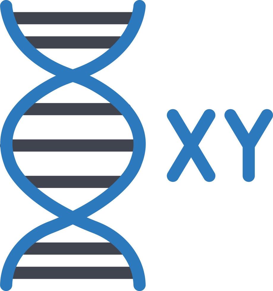illustrazione vettoriale del dna xy su uno sfondo. simboli di qualità premium. icone vettoriali per il concetto e la progettazione grafica.