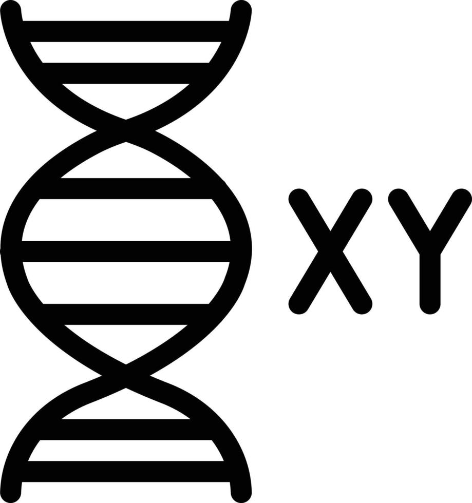illustrazione vettoriale del dna xy su uno sfondo. simboli di qualità premium. icone vettoriali per il concetto e la progettazione grafica.